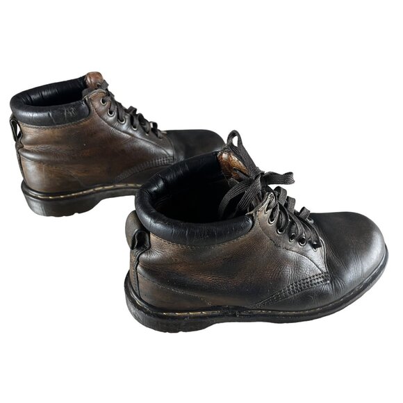 Dr Martens 939 Mens Size 9 W Womens 10 Boots Brown Leather 6 Eyes England main image 9
